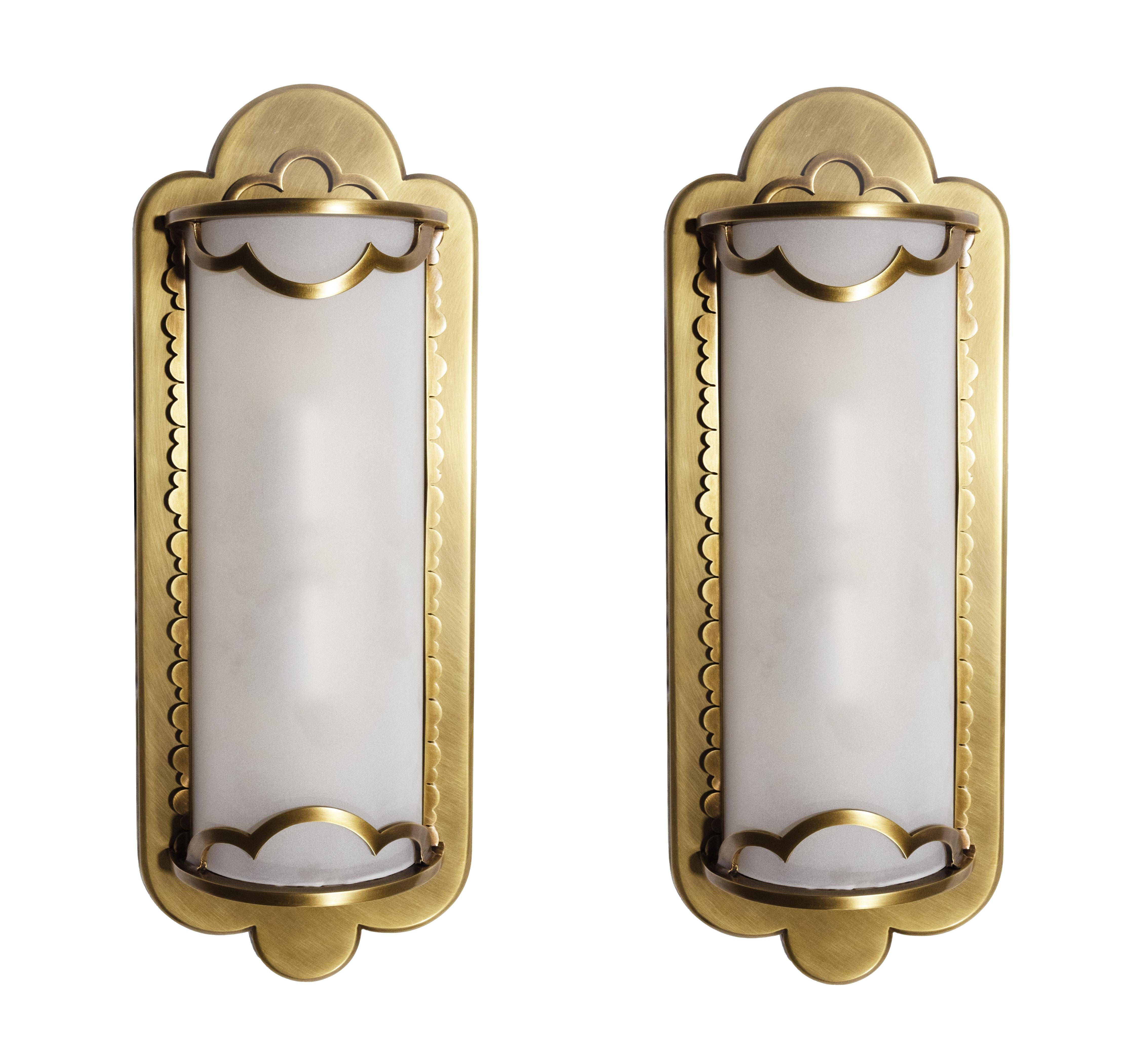Contemporary A Pair of Nuages Sconces by David Duncan Studio For Sale