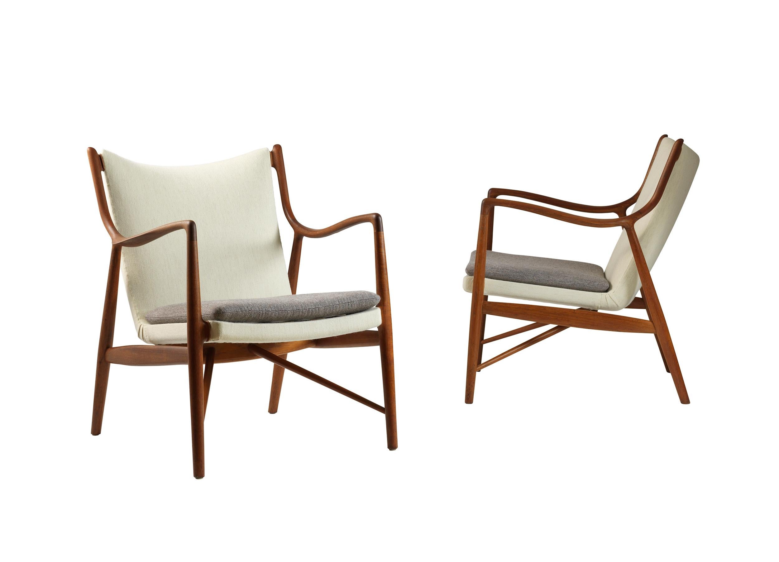 Pair of NV 45 Easy Chairs at 1stDibs