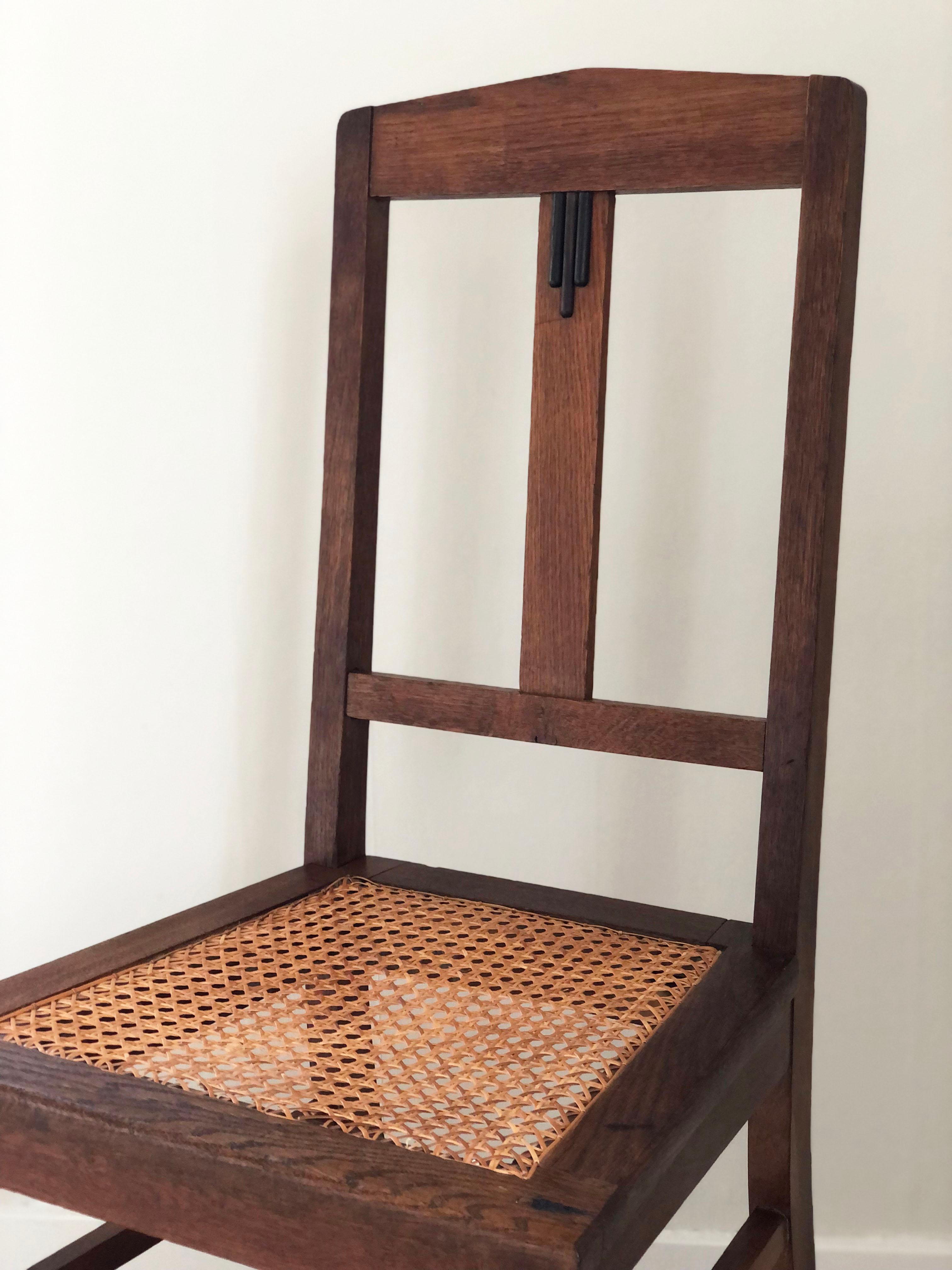 Pareja de Sillas de Comedor de Roble Escuela Art Decó Amsterdam Años 20 en Bueno estado para la venta en Sakskøbing, DK