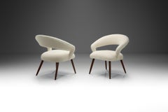 A Pair of Oak Cocktail Chairs, Europe 1950s