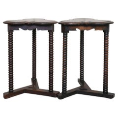 Pair of Oak Side Tables