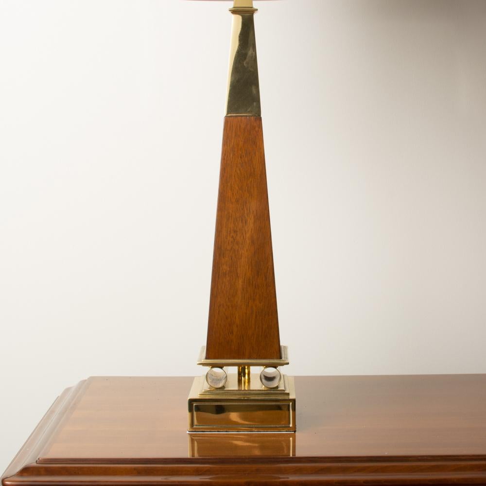 American Pair of Obelisk Shaped Lamps Designed by Tommy Parzinger, circa 1960