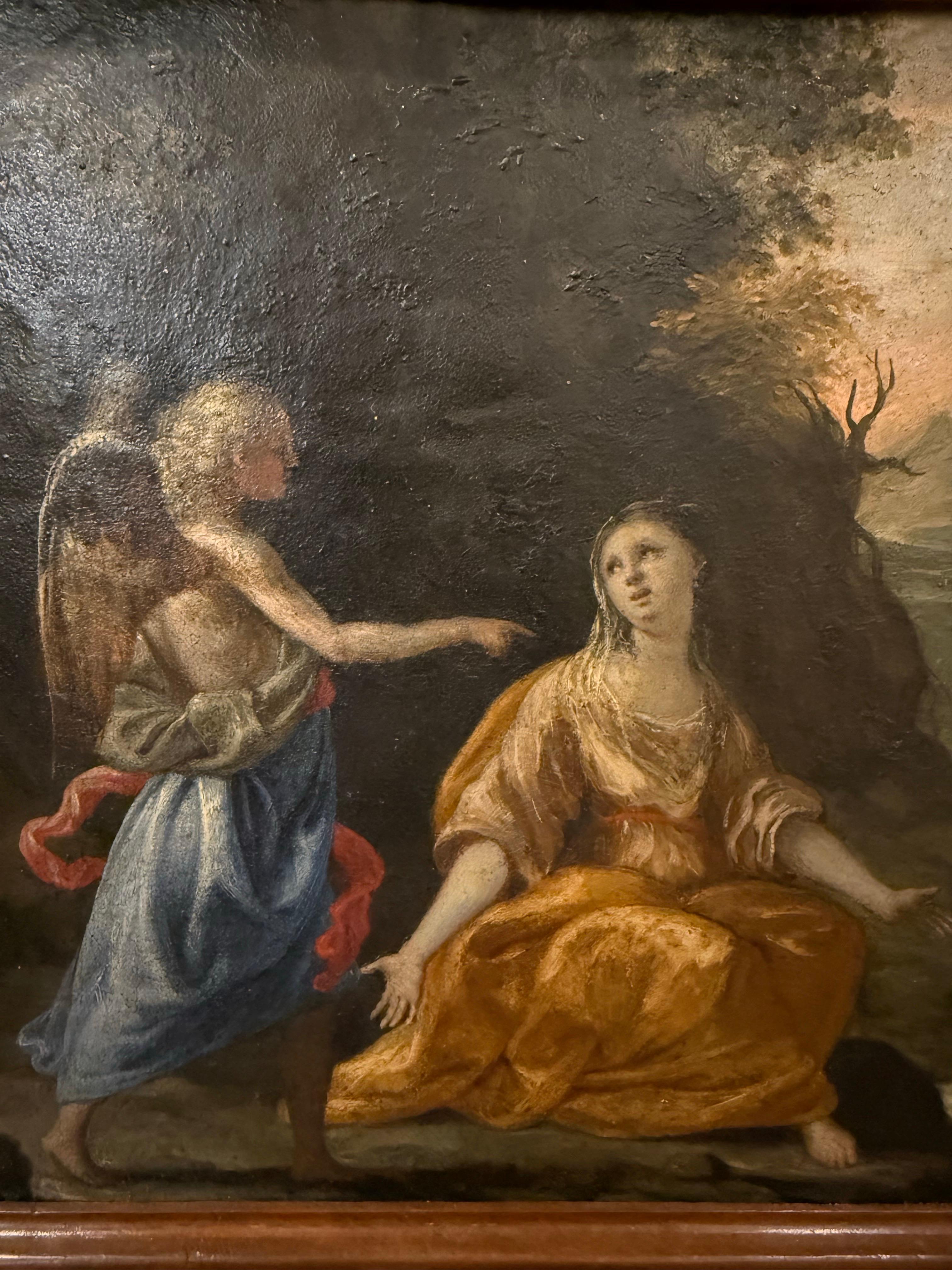 Paire de peintures à l'huile sur cuivre, écoleologne, 18ème siècle en vente 1