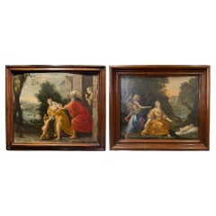 A Pair of Oil Paintings on Copper, Bolognese School, 18th Century