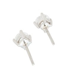 A Pair Of Old Brilliant-Cut Diamond Stud Earrings