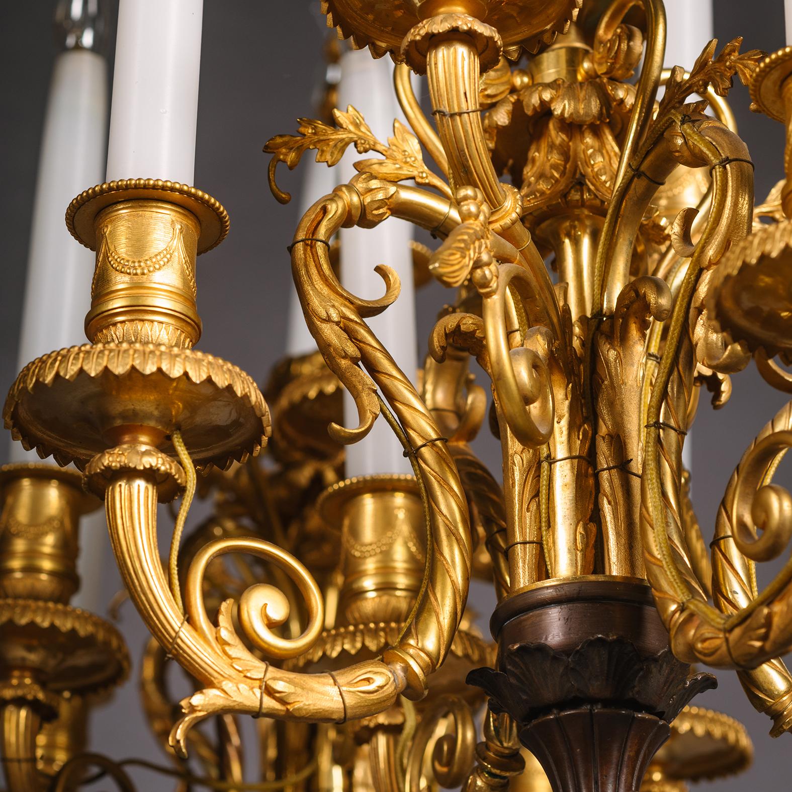 A Pair of Orientalist Patinated-Bronze Figural Torchères Cast by Barbedienne For Sale 1