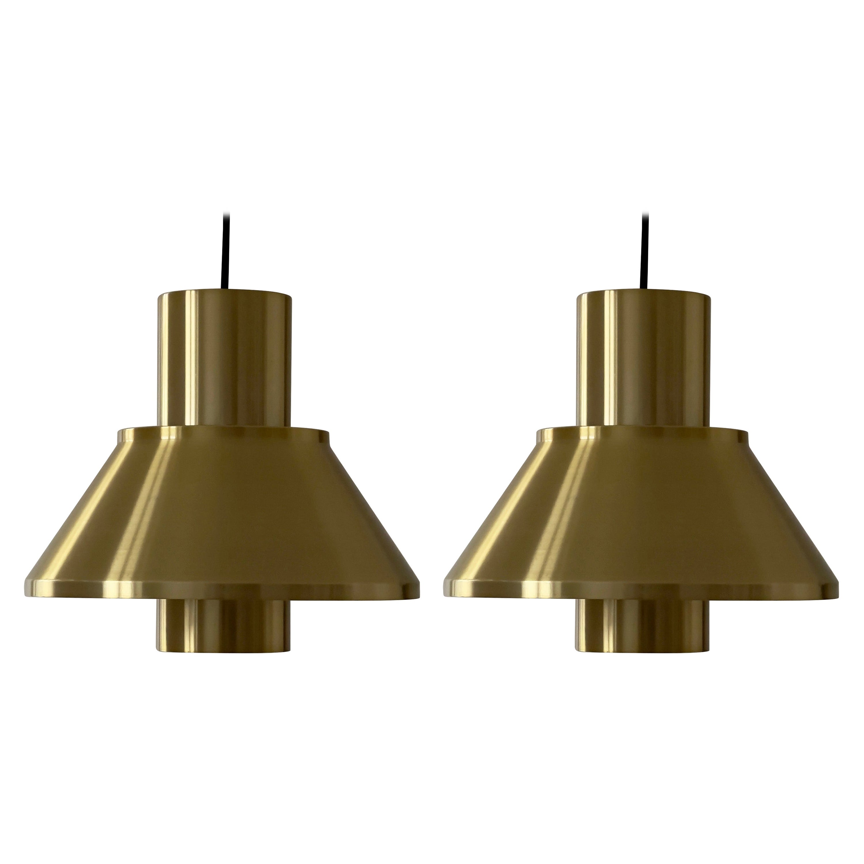 Paire de pendentifs modernes danois originaux des années 1960 par Jo Hammerborg pour Fog & Mørup