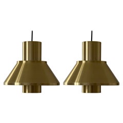 Coppia di pendenti moderni danesi originali degli anni '60 di Jo Hammerborg per Fog & Mørup