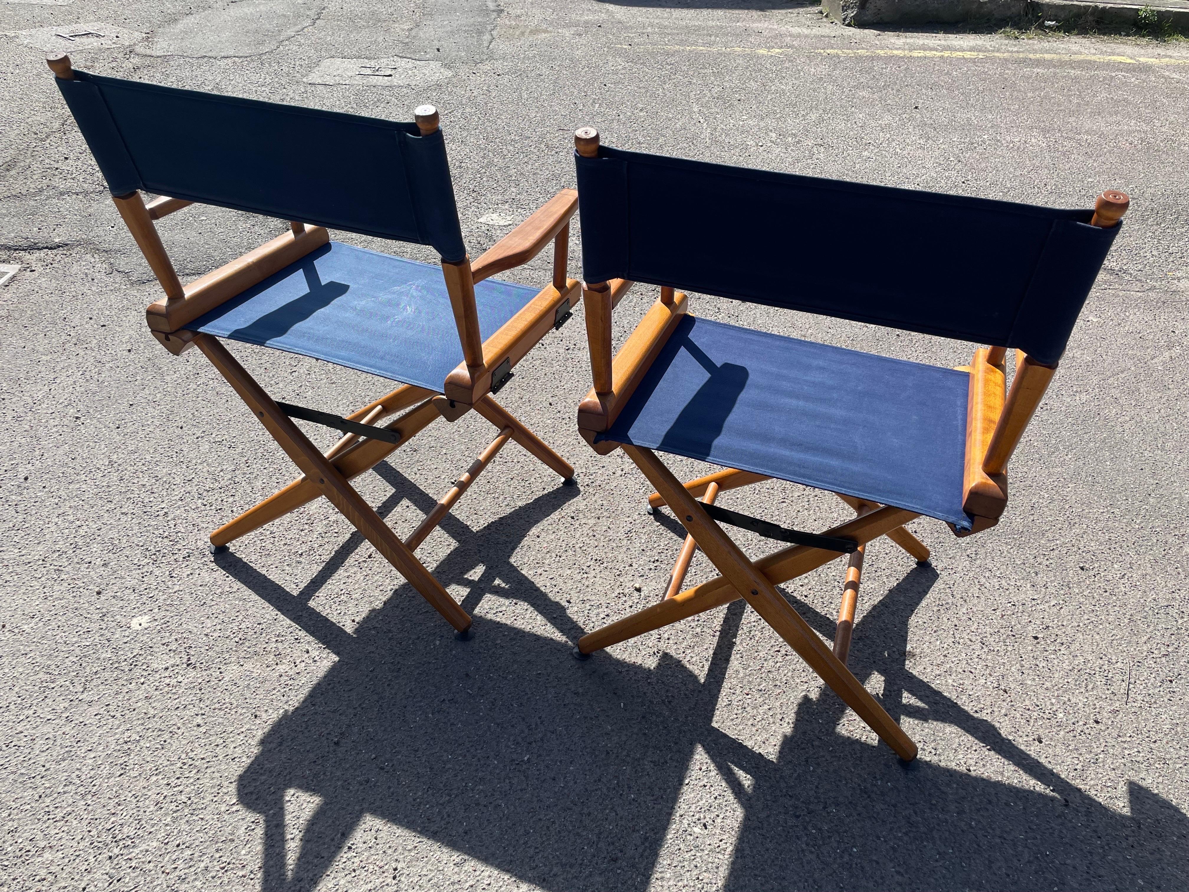 American a pair of Original 1970´s Directors Chairs by Telescope Chair Company For Sale