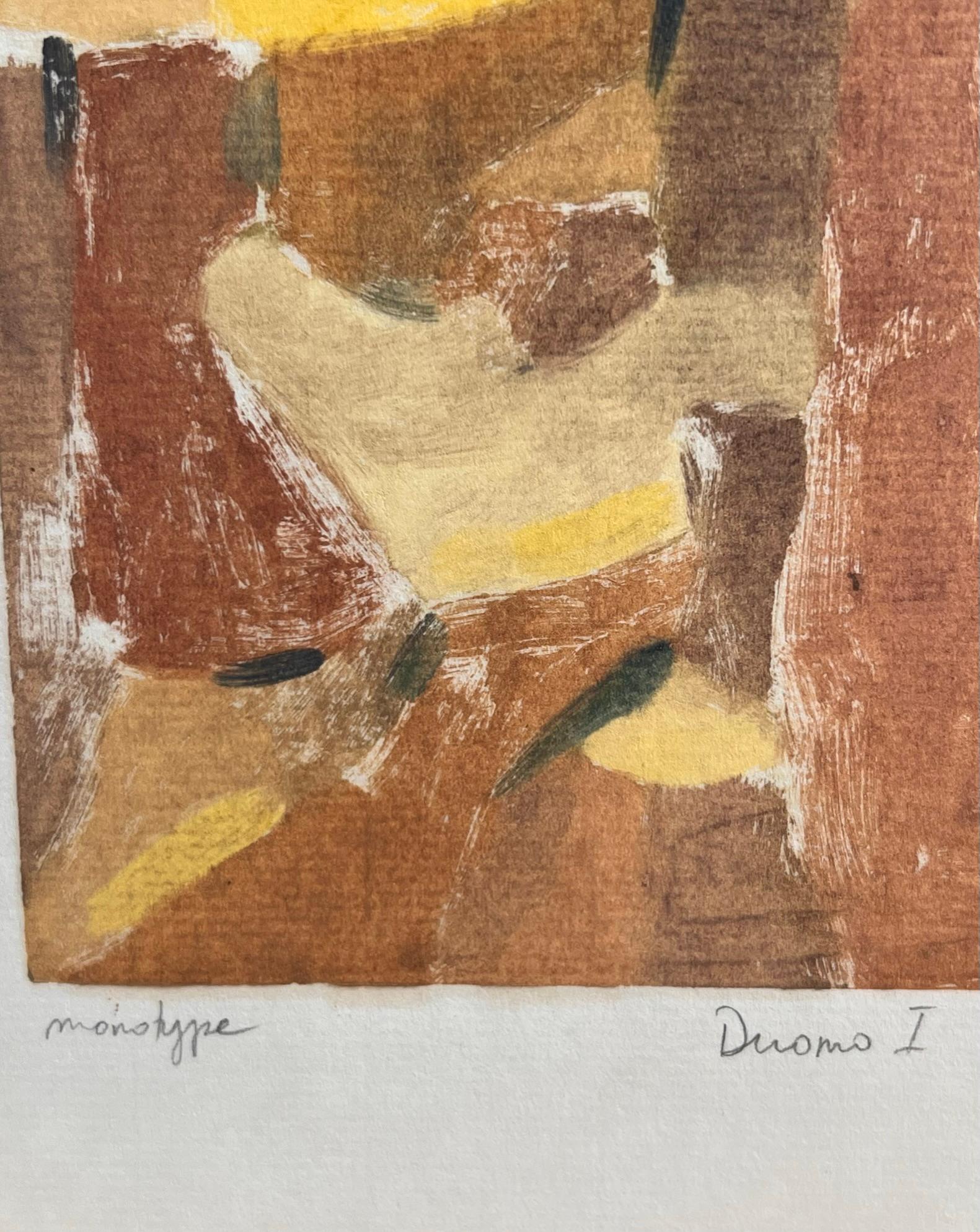 Pair of Original Monotype Etchings of the Duomo, Signed by Artist, 1981 For Sale 8