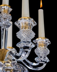 A Pair Of Ormolu And Crystal Empire Wall Lights Attributed To Baccarat