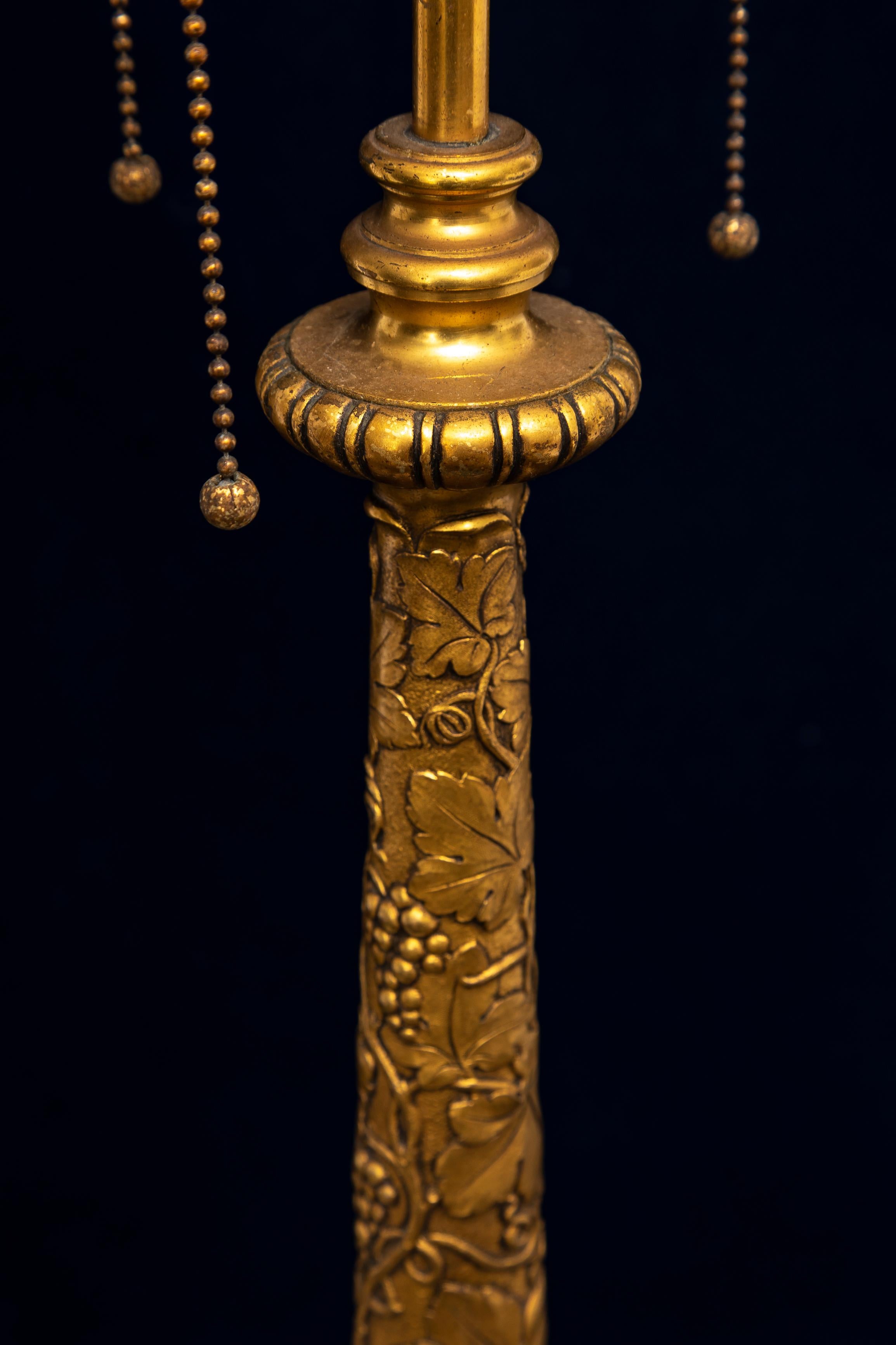A Pair of Ormolu and Marble Table Lamps, Signed Sterling Bronze Co. New York For Sale 5