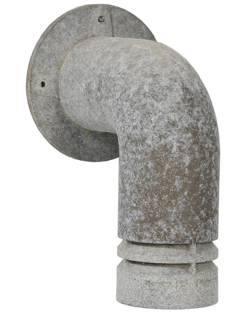Scandinave moderne Paire d'appliques d'extérieur en métal galvanisé Pipeline by Ole Pless Jørgensen en vente