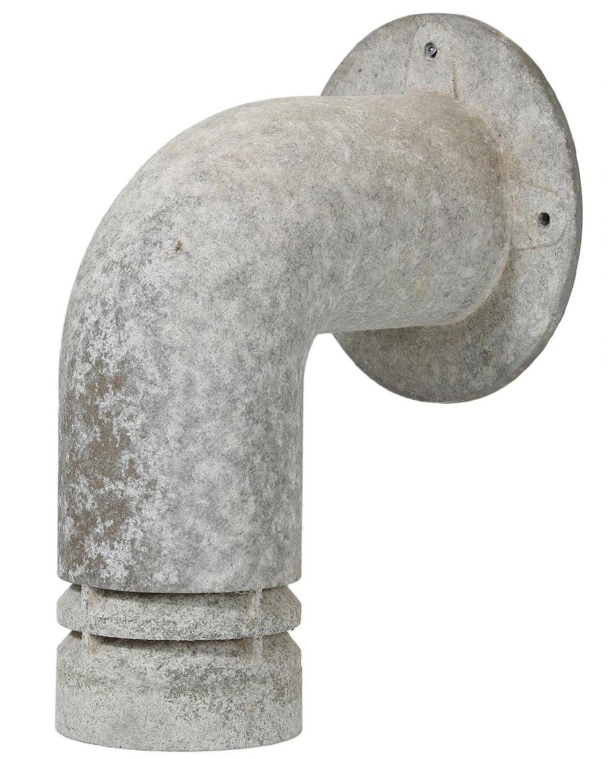 Danois Paire d'appliques d'extérieur en métal galvanisé Pipeline by Ole Pless Jørgensen en vente