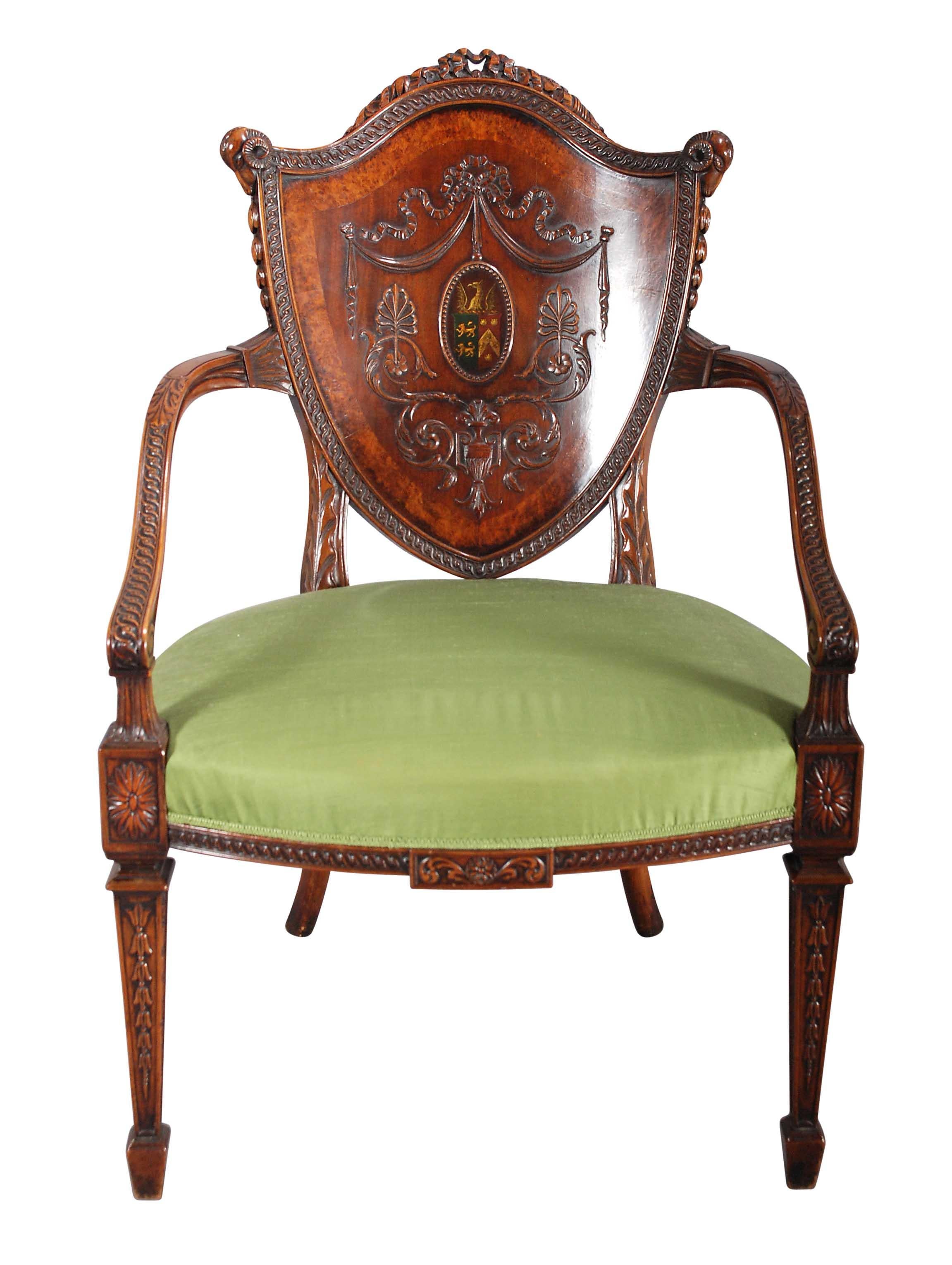 Ein Paar überdimensionale Sessel mit Schildrücken im Angebot 1