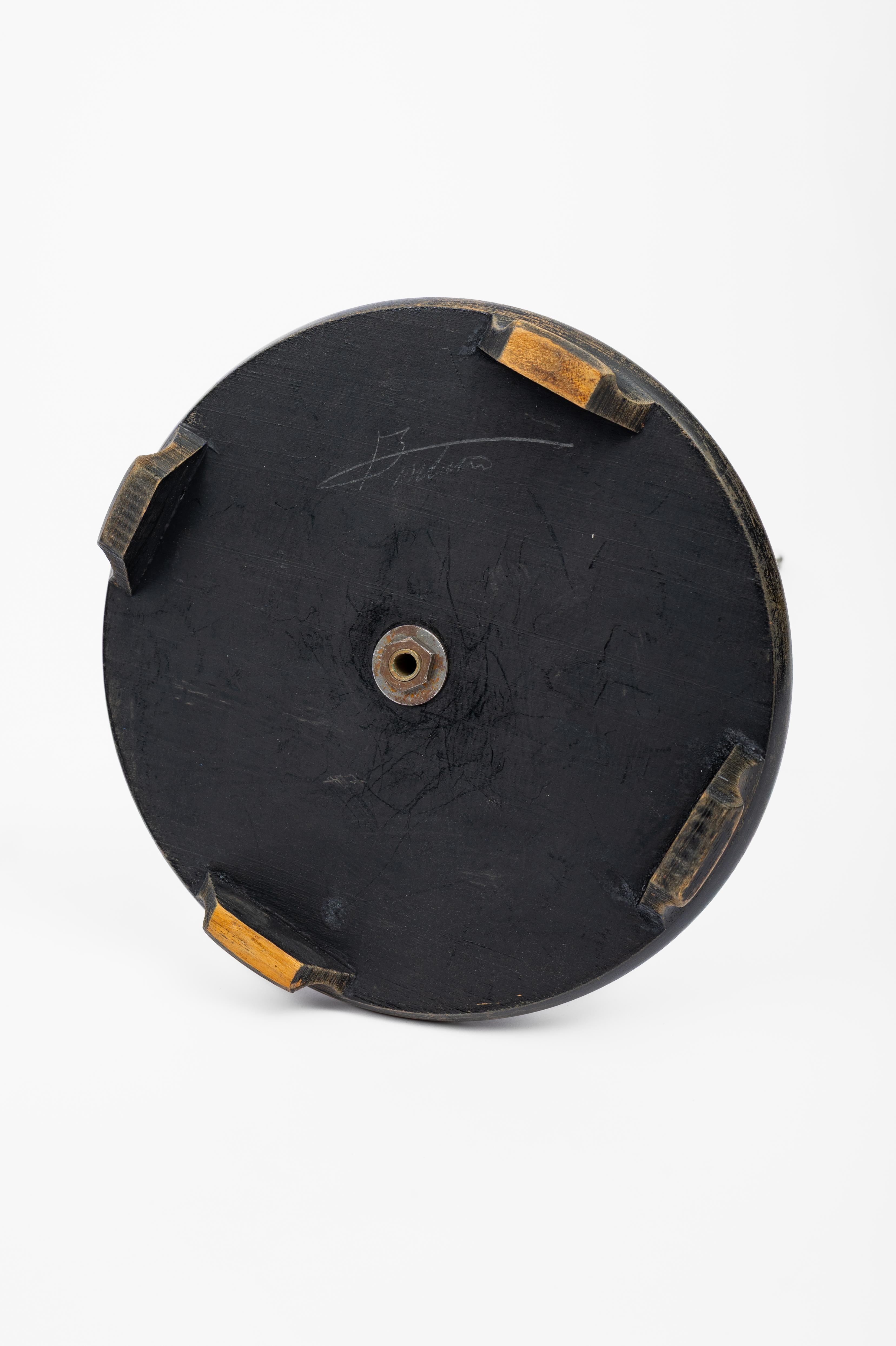 Céramique Paire de lampes de table en céramique émaillée de couleur sang-de-bœuf en vente