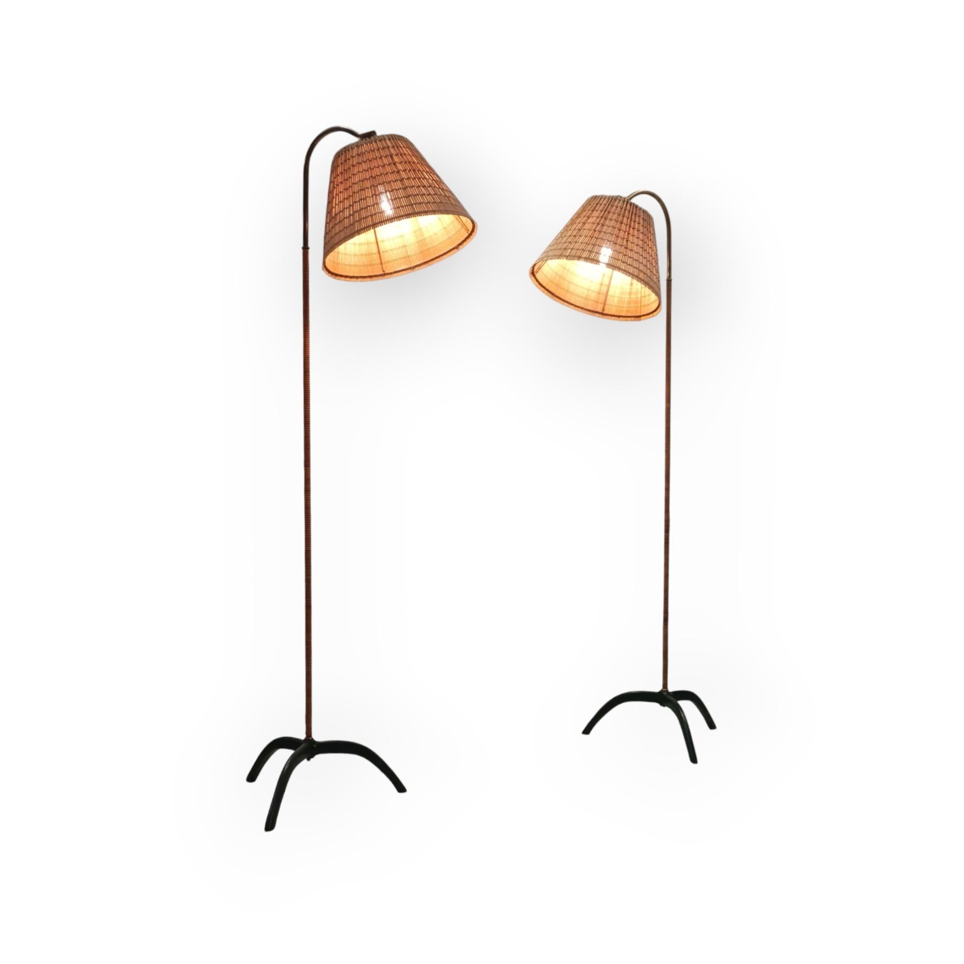 A Pair of Paavo Tynell Floor Lamps model. 9609, Taito Oy 3