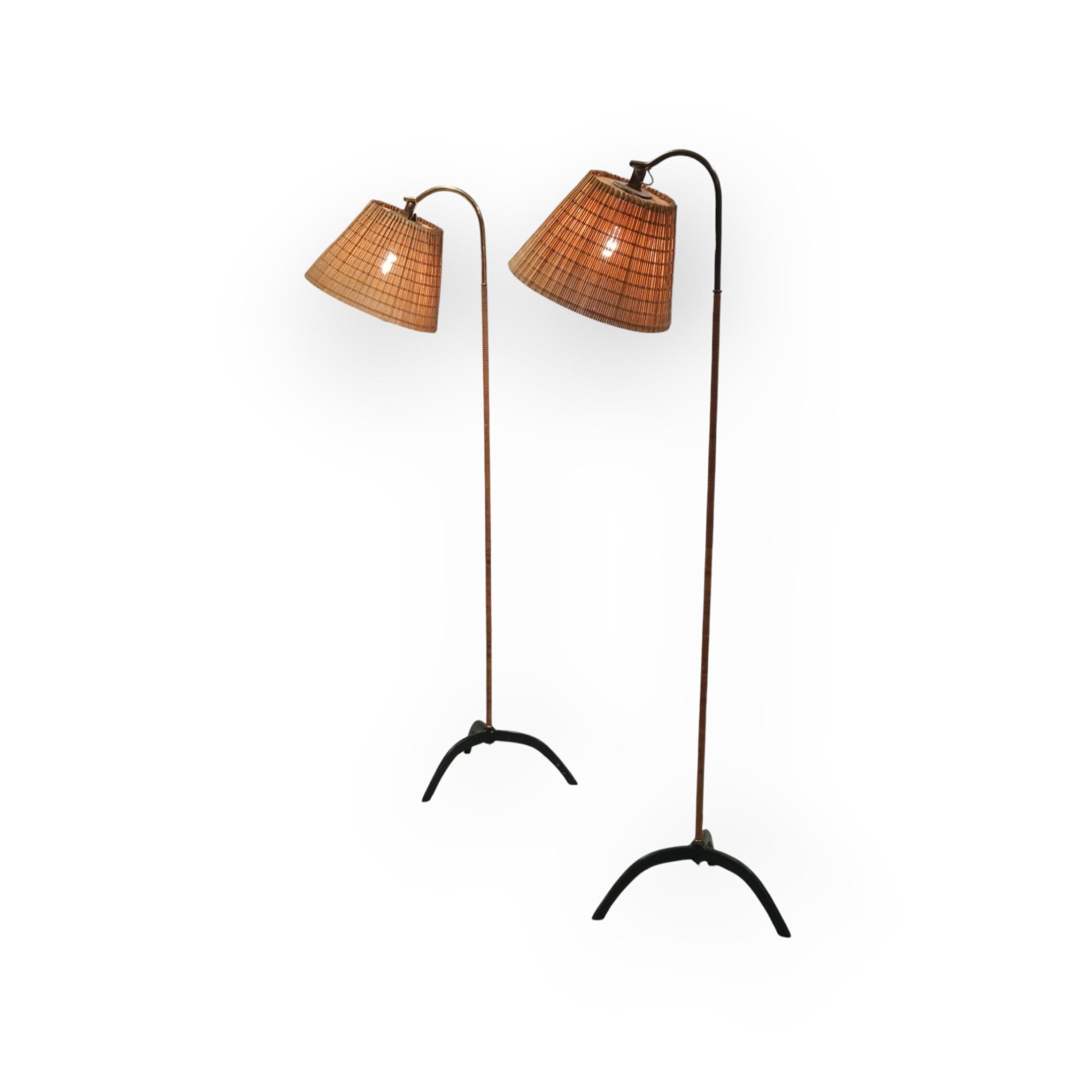A Pair of Paavo Tynell Floor Lamps model. 9609, Taito Oy 6