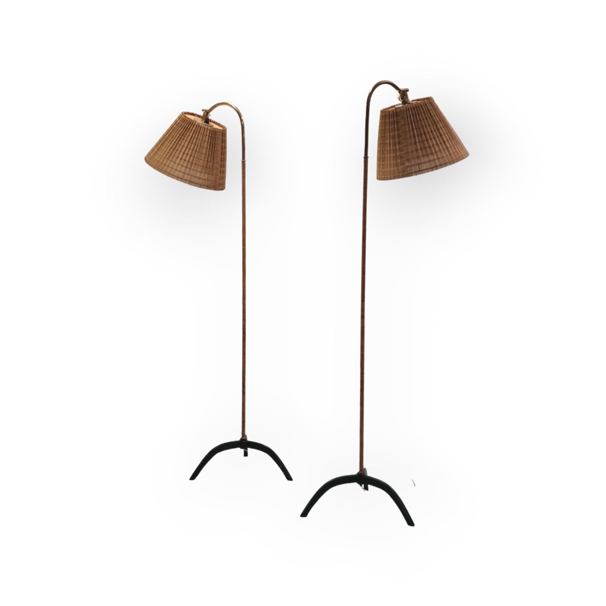 A Pair of Paavo Tynell Floor Lamps model. 9609, Taito Oy 8