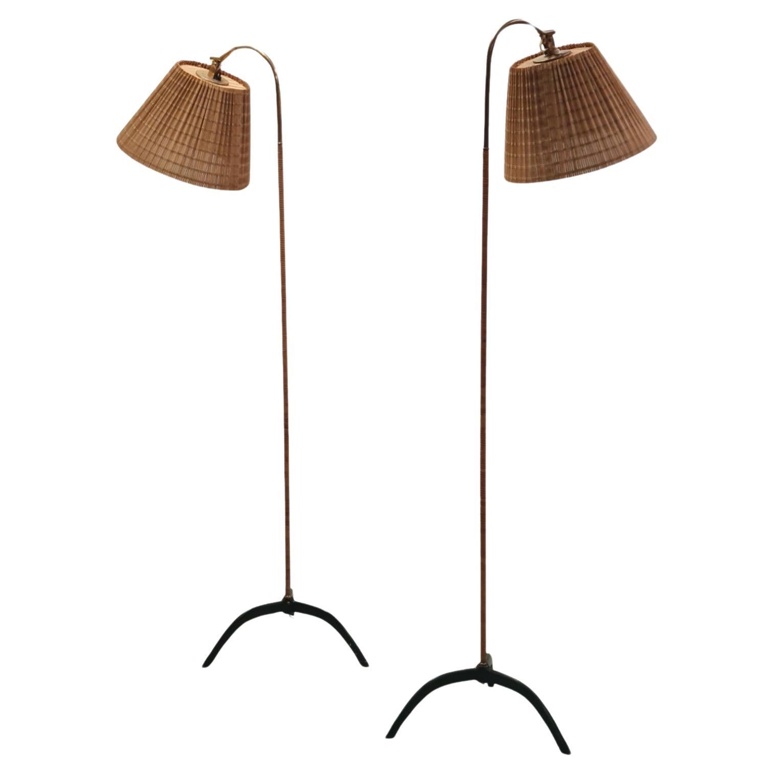 A Pair of Paavo Tynell Floor Lamps model. 9609, Taito Oy