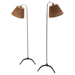 A Pair of Paavo Tynell Floor Lamps model. 9609, Taito Oy