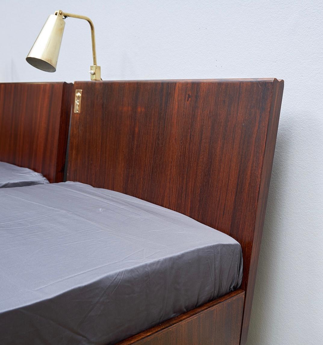 Metalwork a pair of Paavo Tynell lamps and Erkki Huttunen beds, hotel Vaakuna. For Sale