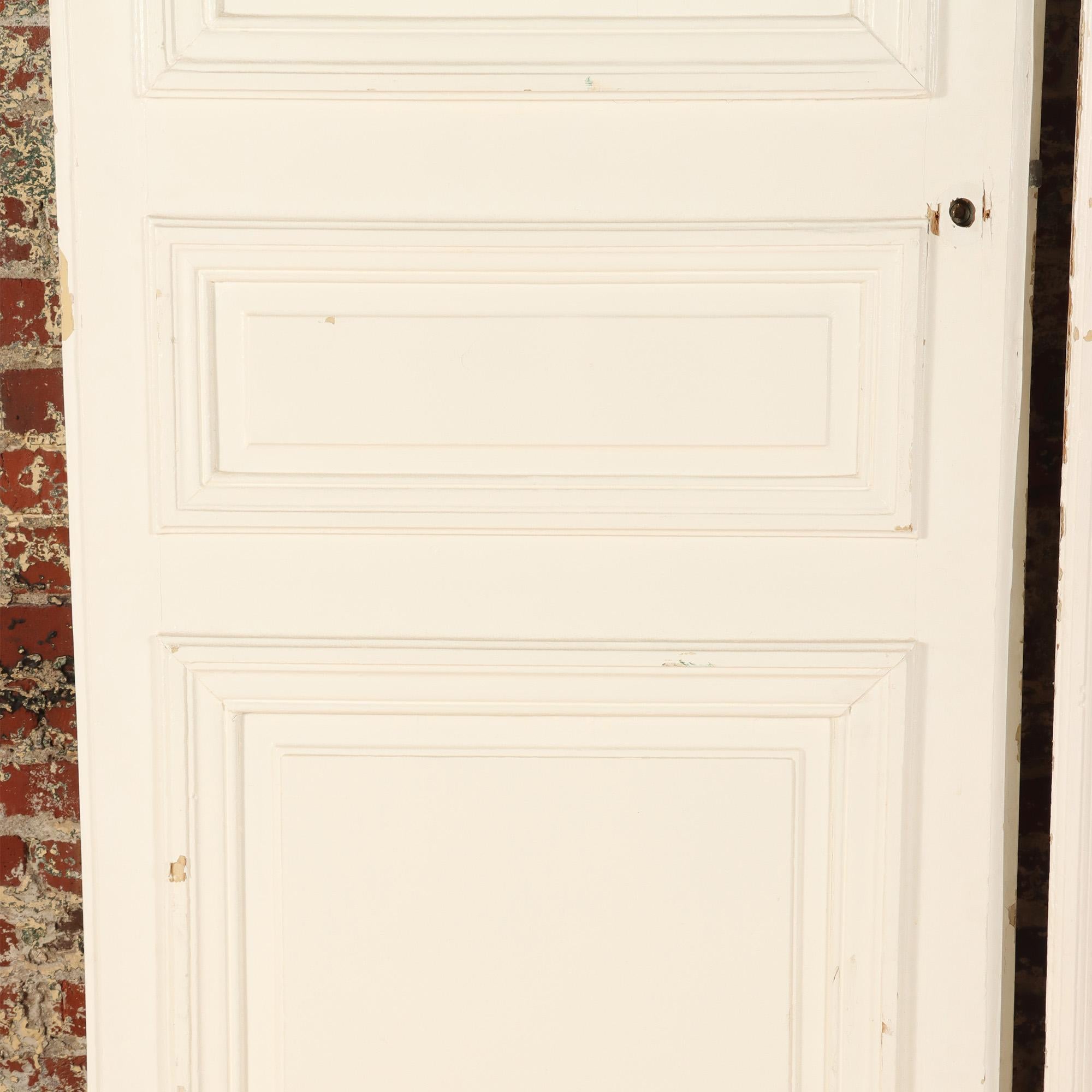 Pair of Painted French Doors C 1900 For Sale 2