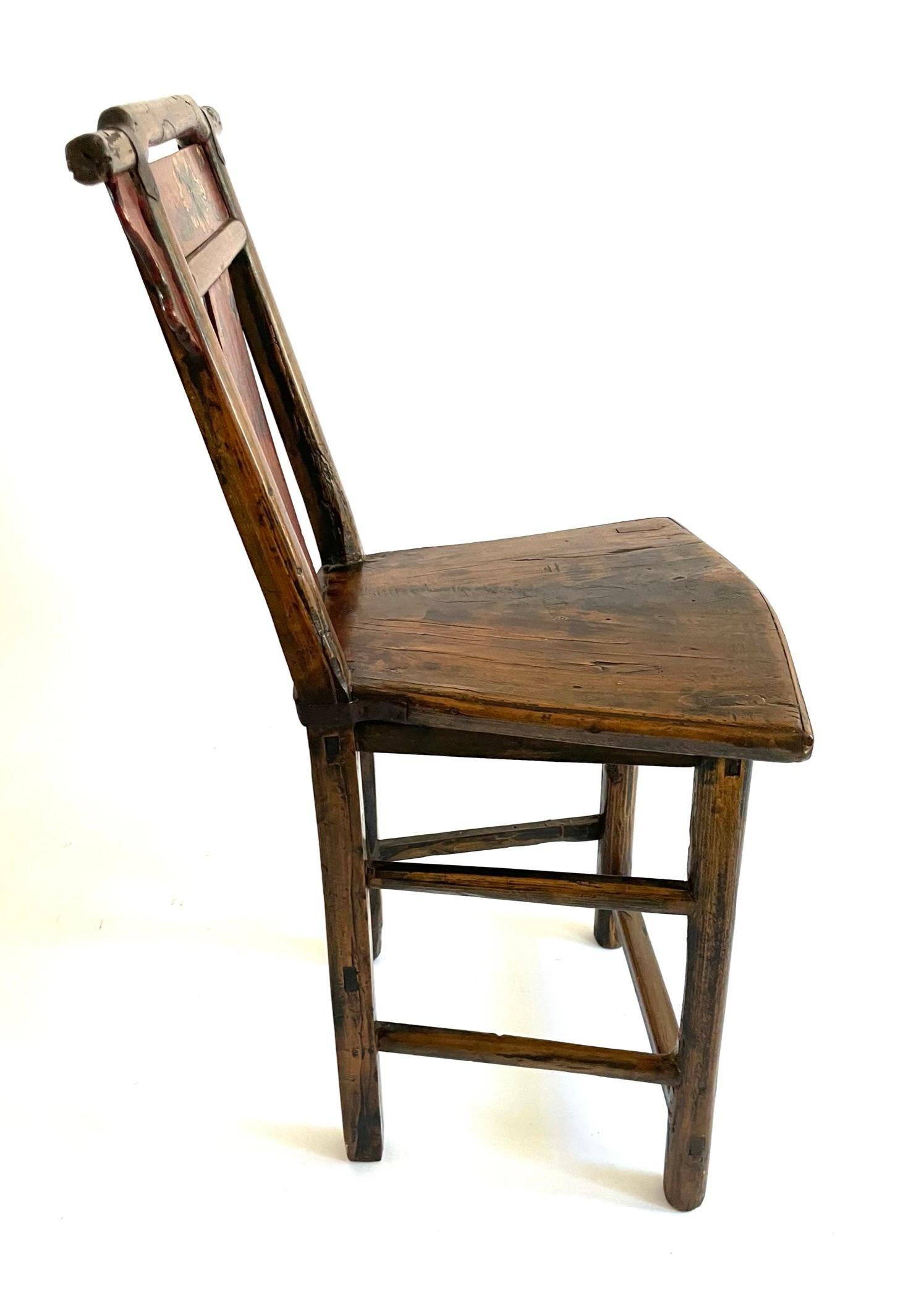 Paire de chaises chinoises peintes de la fin du XVIIIe siècle en vente 8