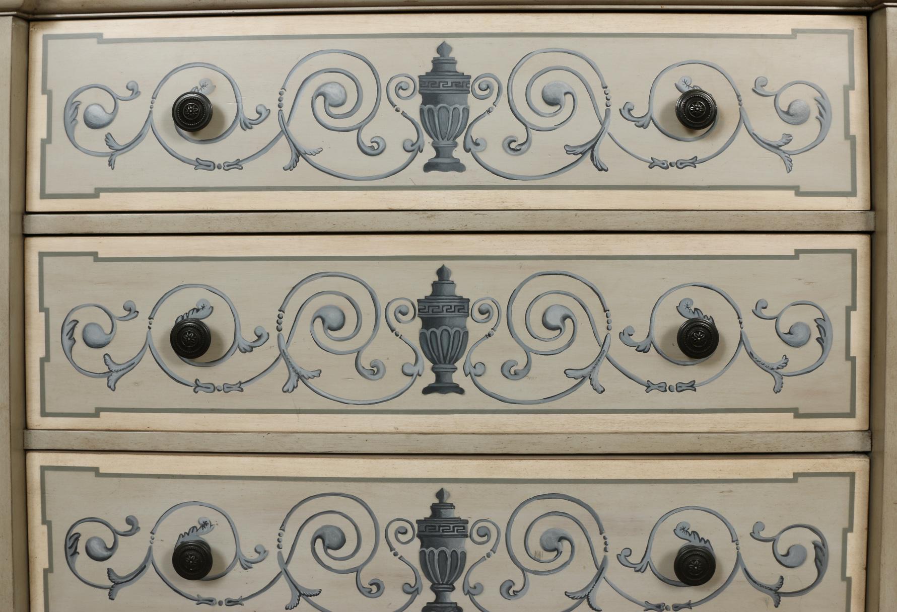 American Painted Neoclassical Style Chest