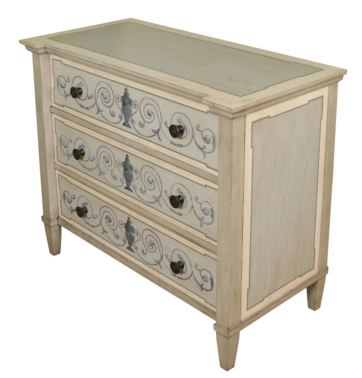 Contemporary Painted Neoclassical Style Chest