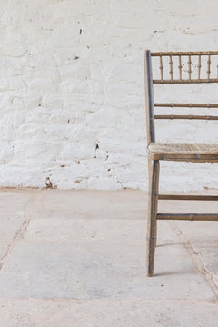 A Pair of Painted Regency Side Chairs