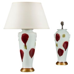 A Pair of Patchwork Chinese Lamps