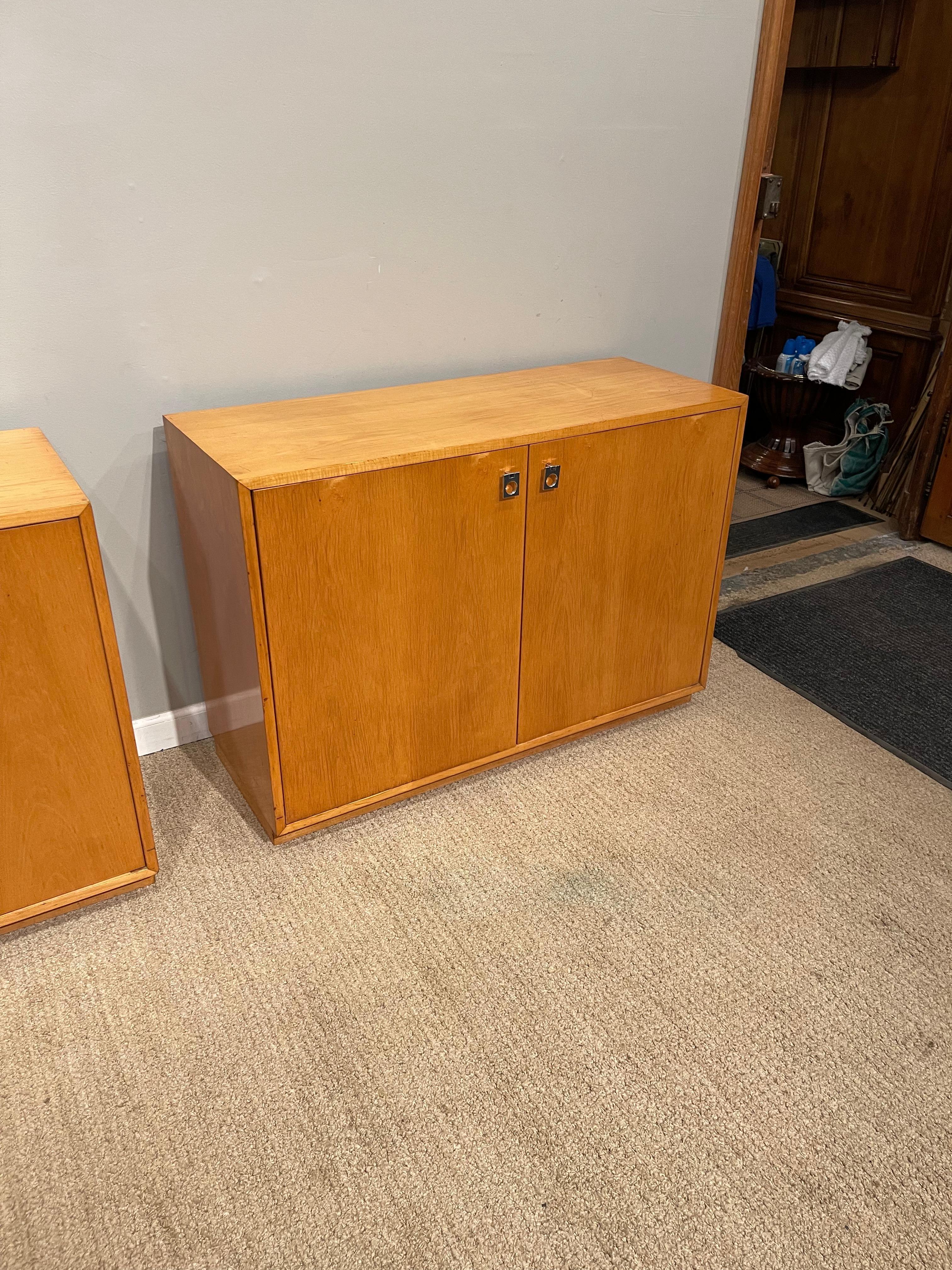 pair of cabinets