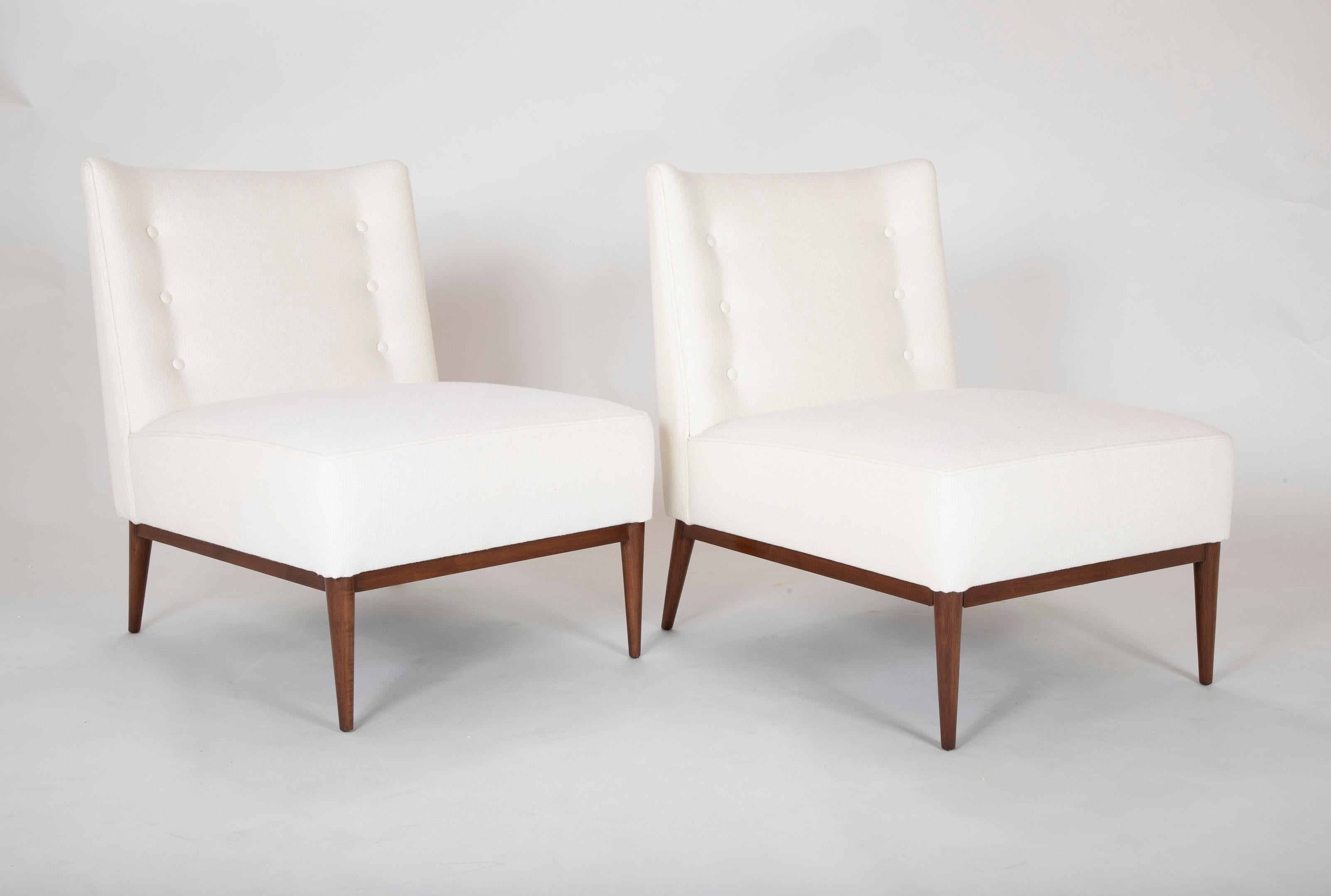 Mid-Century Modern Pair of Paul McCobb Slipper Chairs