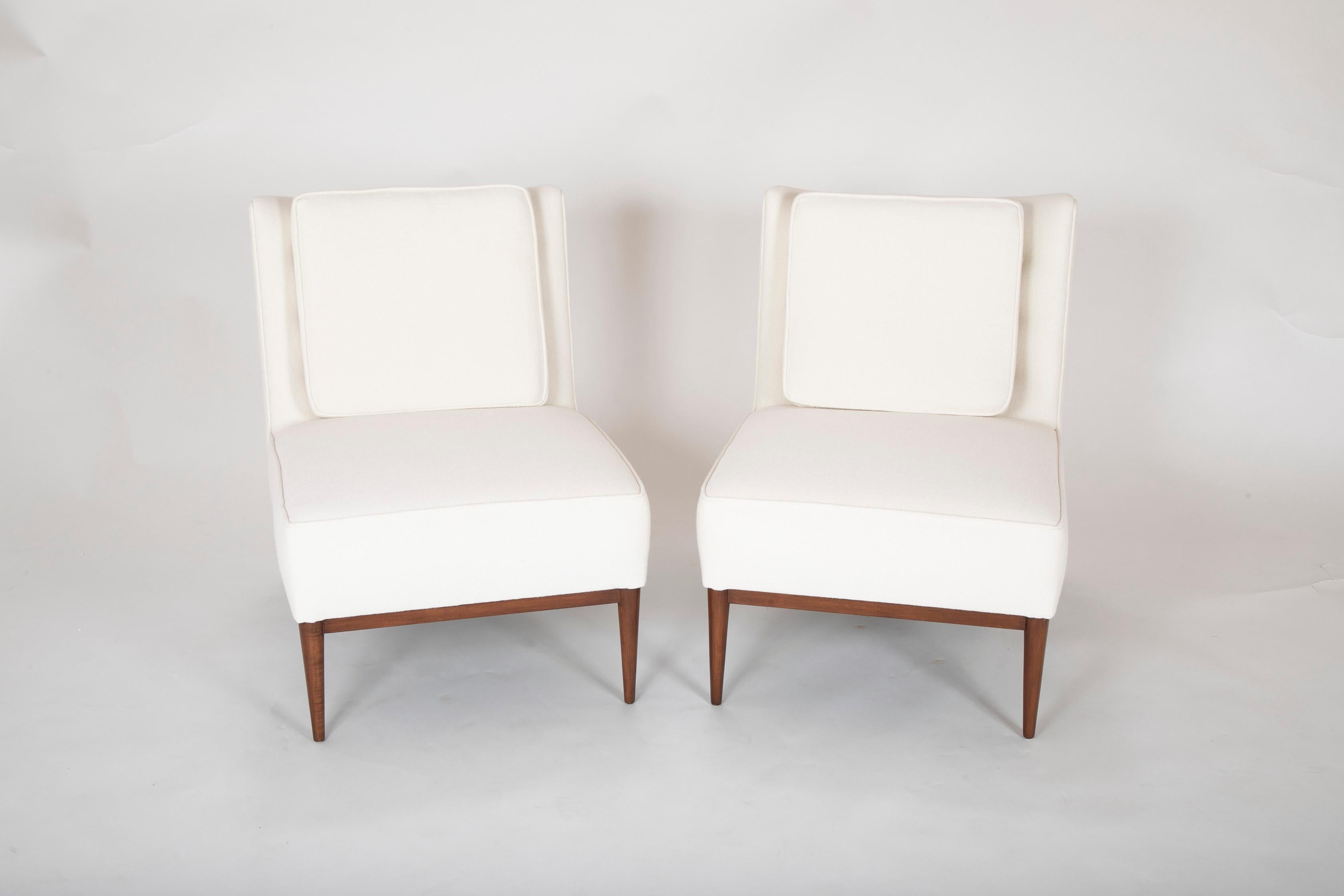 American Pair of Paul McCobb Slipper Chairs