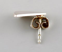 Pair of "Peak" Ear Studs in Sterling Silver by Georg Jensen