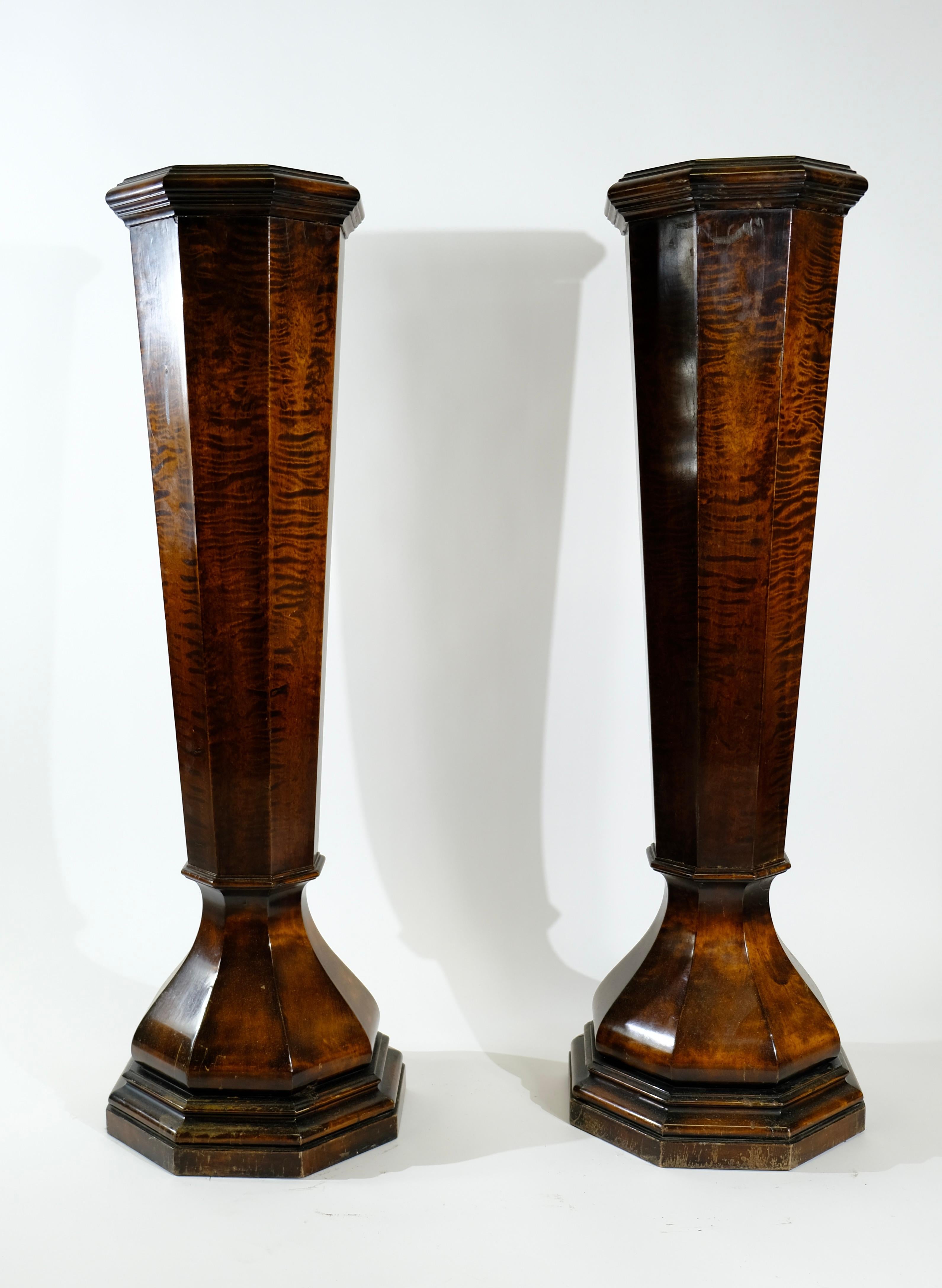 Pair of Pedestals, Art Deco. Early 20th C For Sale 2