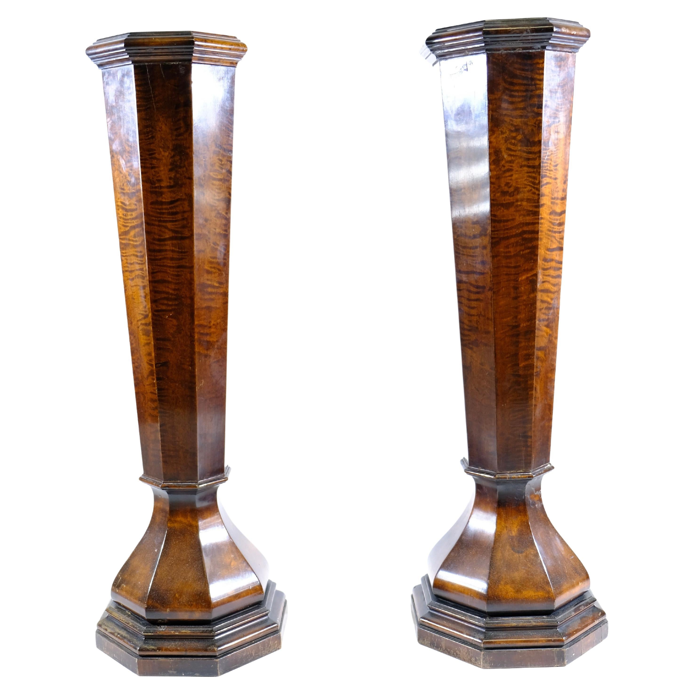 Pair of Pedestals, Art Deco. Early 20th C For Sale