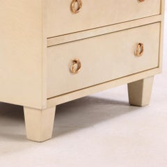 A Pair of Pergamino 4-Drawers Cabinets / Nightstands, C. 1950.