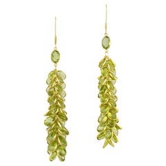 A Pair Of Peridot Cascade Earrings