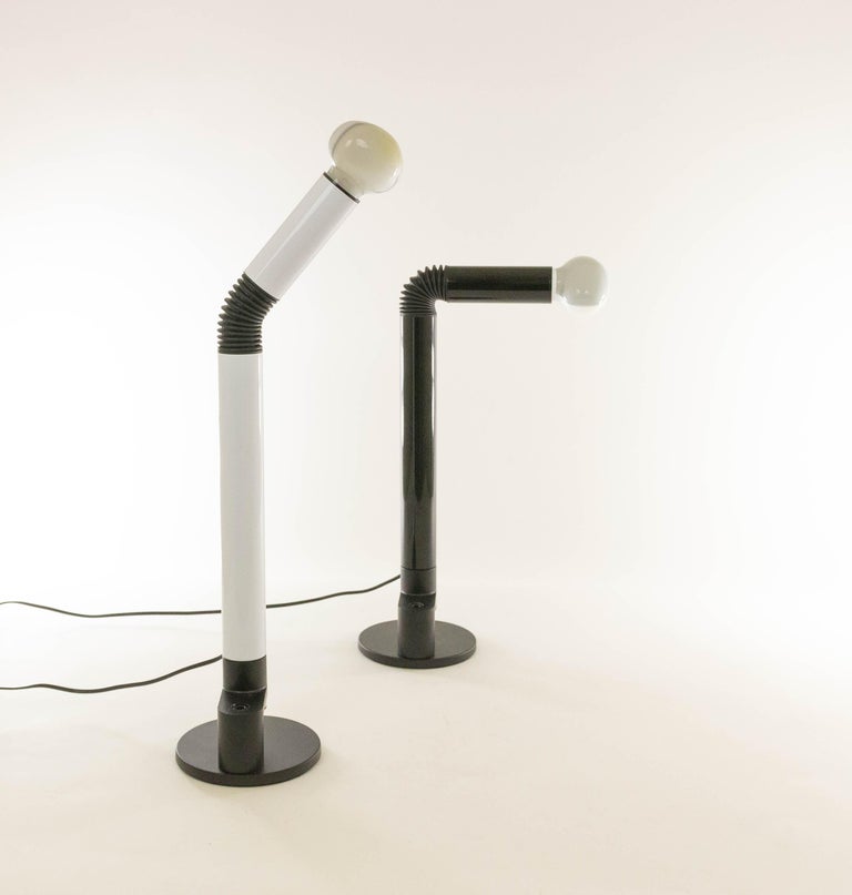 Mid-Century Modern Pair of Periscopio Table Lamps by Danilo & Corrado Aroldi for Stilnovo, 1960s For Sale