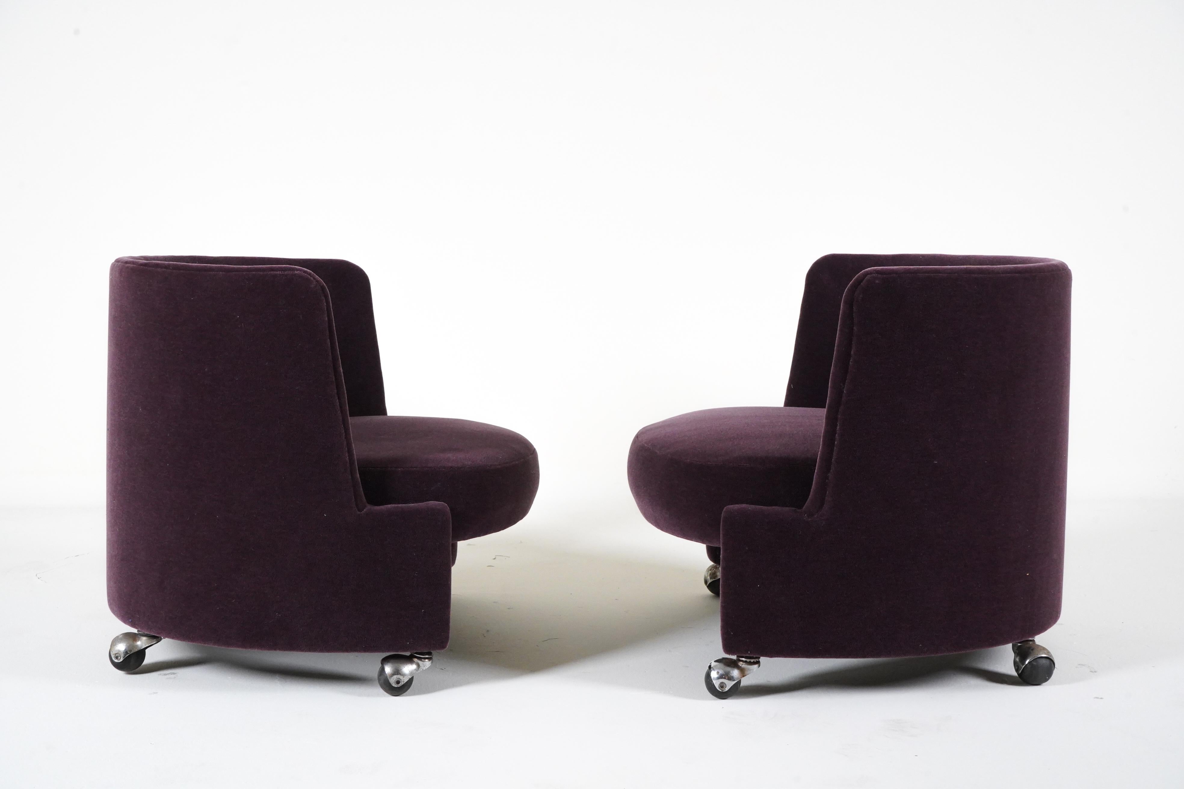 A Pair of Petite Mid-Century Socialist Lounge Chairs  For Sale 1