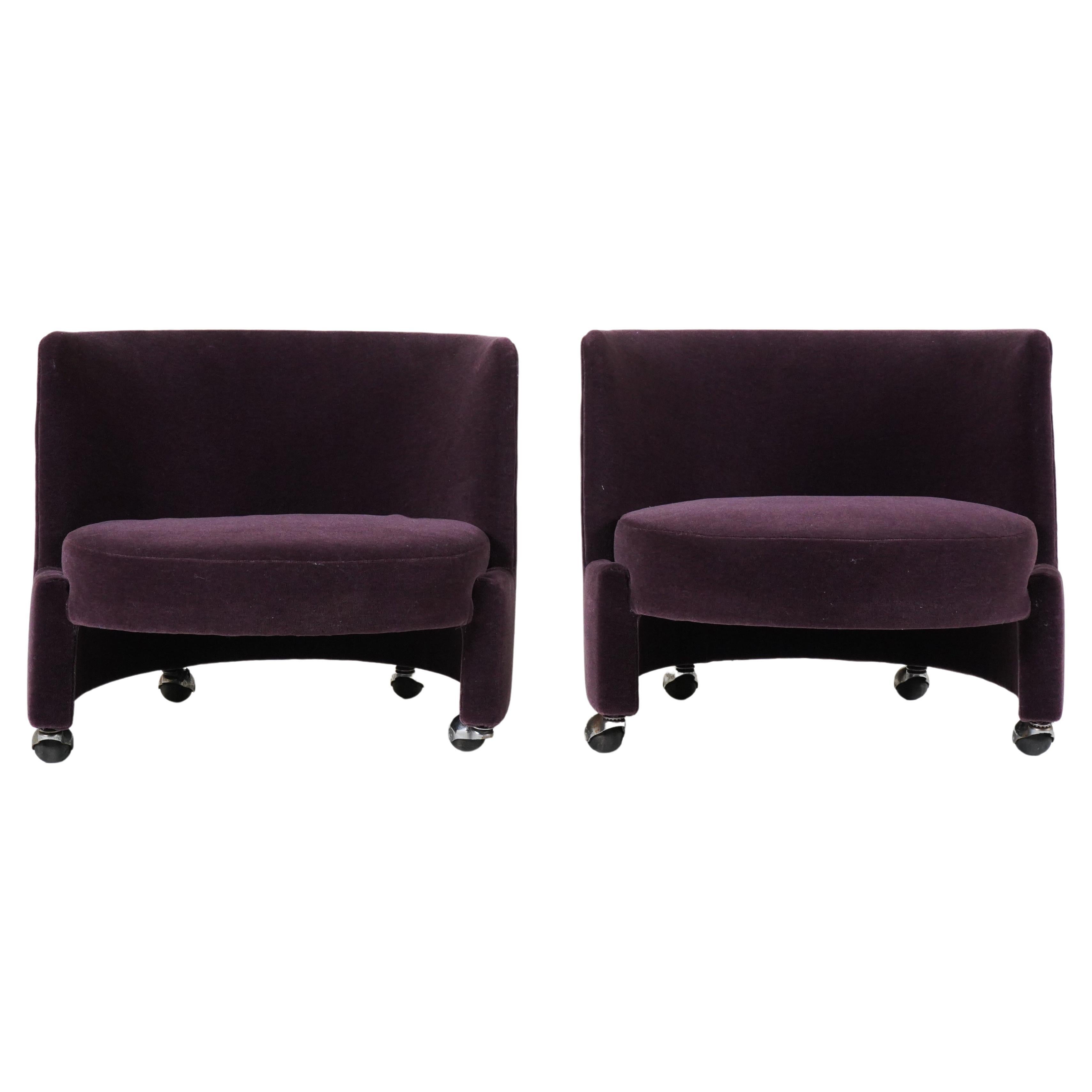 A Pair of Petite Mid-Century Socialist Lounge Chairs 