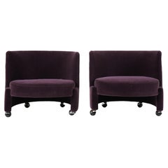 Vintage A Pair of Petite Mid-Century Socialist Lounge Chairs 