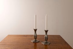 A pair of pewter candle sticks model '1165' by Just Andersen, 1930s