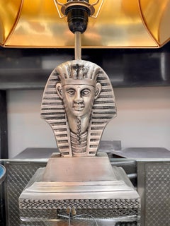 Pair of Pharaoh Head Table Lamps