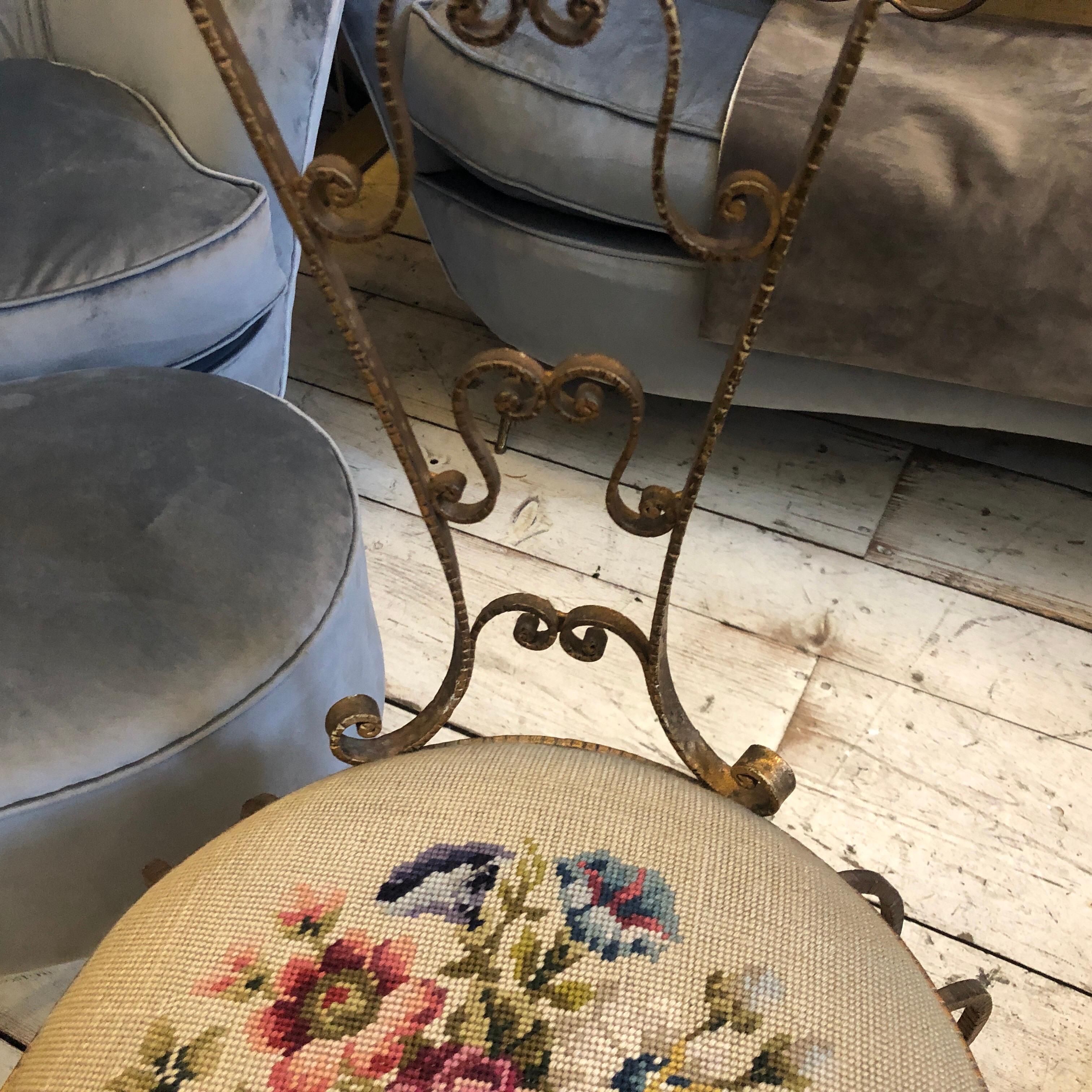 Pair of Pier Luigi Colli Mid-Century Modern Vanity Chairs, circa 1950 3