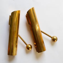 Verstellbare Pierre Forssell-Kerzenhalter, Modell Variation, Skultuna, Paar