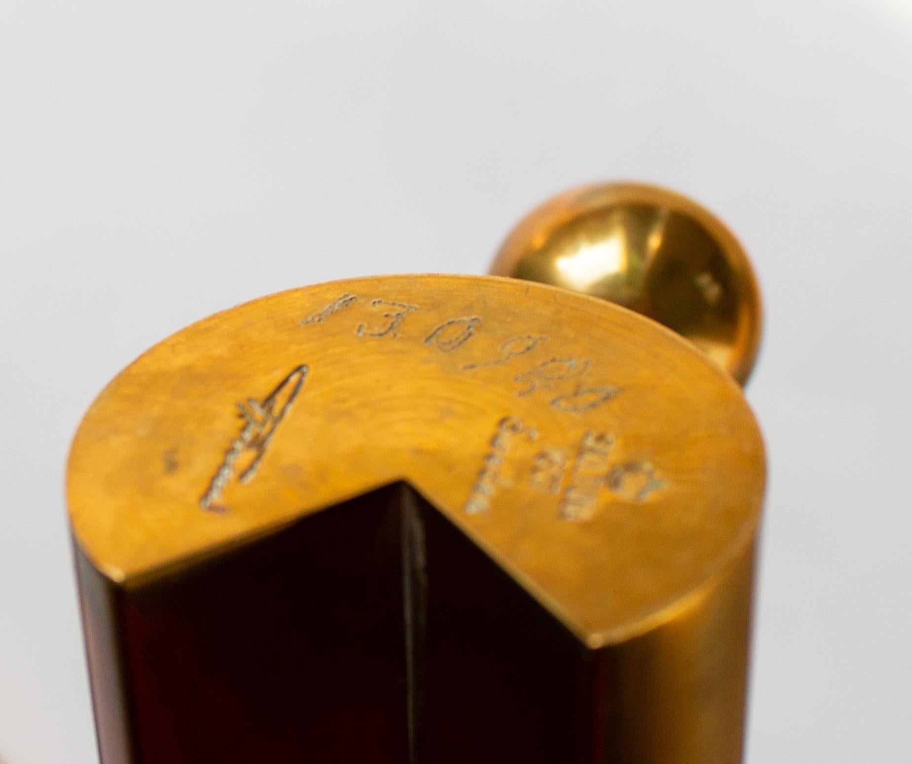 A Pair of Pierre Forssell Adjustable Candleholder, Model Variation, Skultuna For Sale 1
