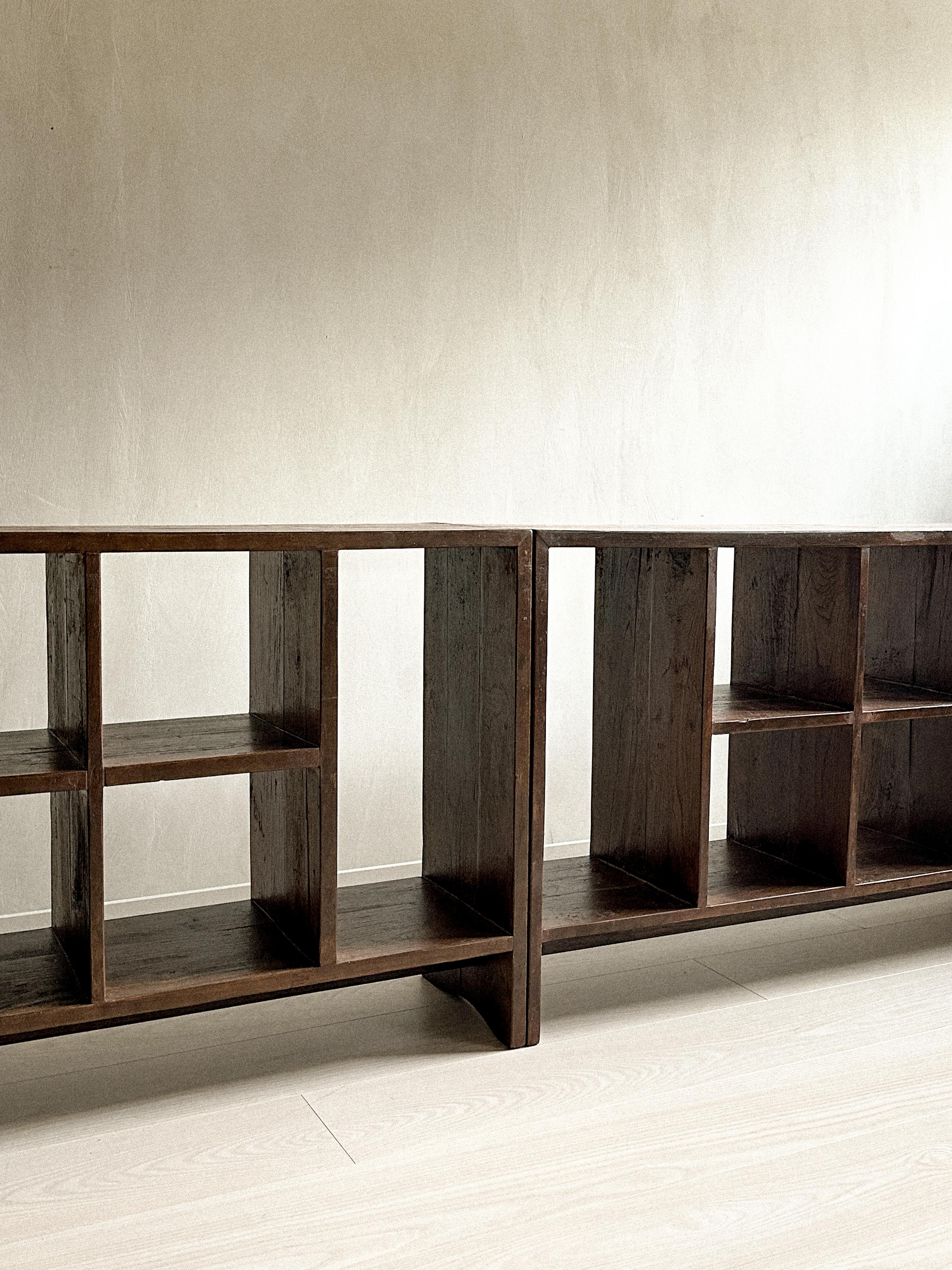 A Pair of Pierre Jeanneret '1896-1967' 'PJ-R-27-A' File Racks, India, 1950s For Sale 7